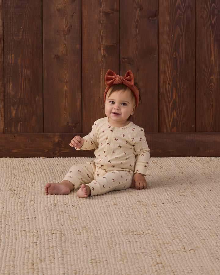 Quincy Mae Long John - Red Bows