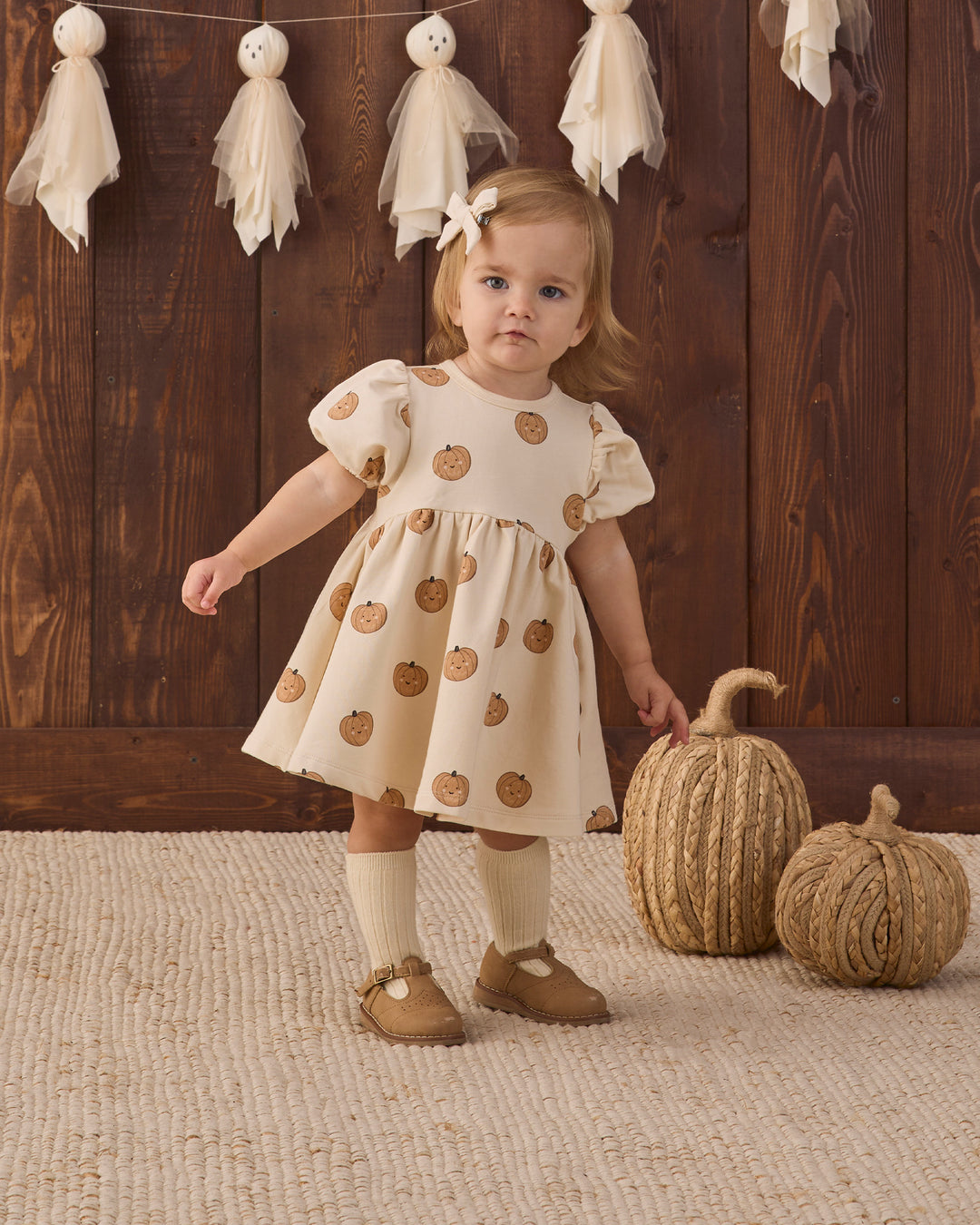Quincy Mae Darla Dress - Pumpkins