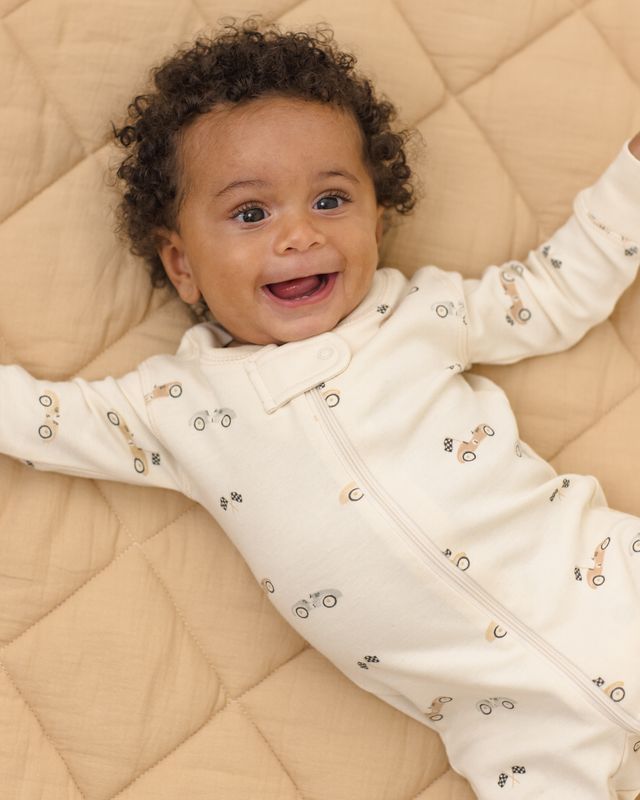 Quincy Mae Zip Longsleeve Sleeper - Race Car