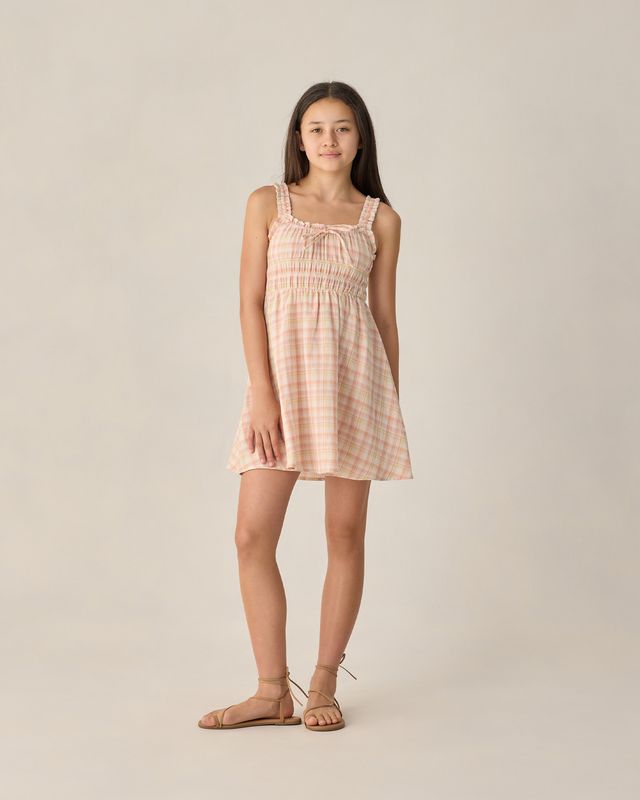 Rylee + Cru Teen Jane Mini Dress - Summer Plaid