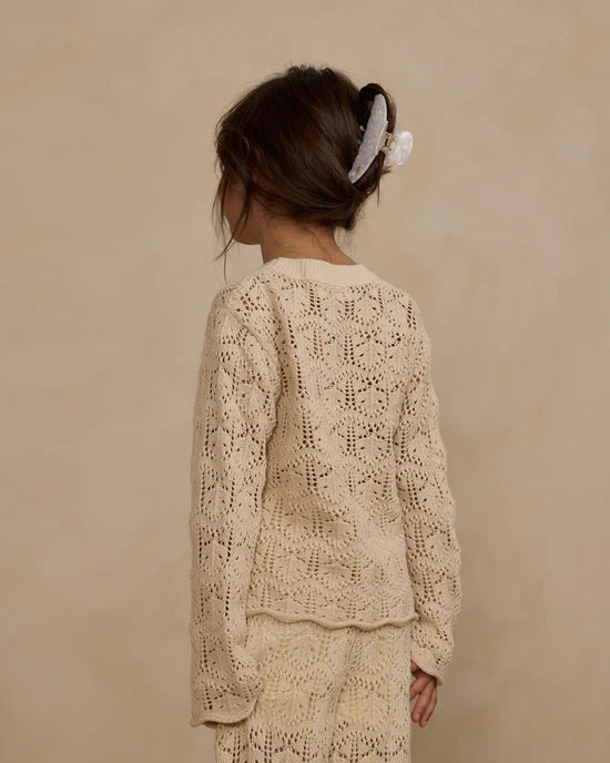 Rylee + Cru Crochet Knit Pullover + Pant Set