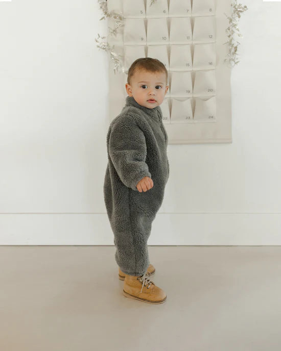 Rylee + Cru Fuzzy Winter Jumpsuit - Forest