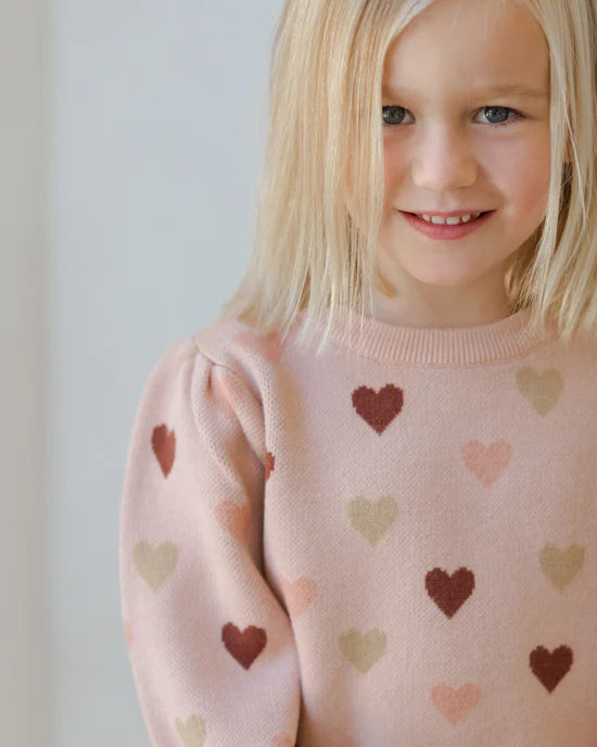 Rylee + Cru Jacquard Knit Set - Hearts