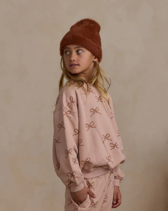 Rylee + Cru Relaxed Sweatshirt + Sweatpants Set - Bows