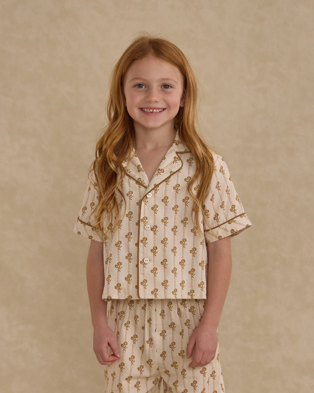 Rylee + Cru Woven Pajama Set - Golden Bloom