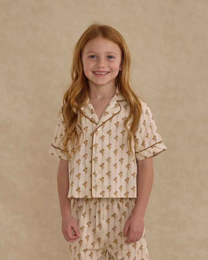 Rylee + Cru Woven Pajama Set - Golden Bloom