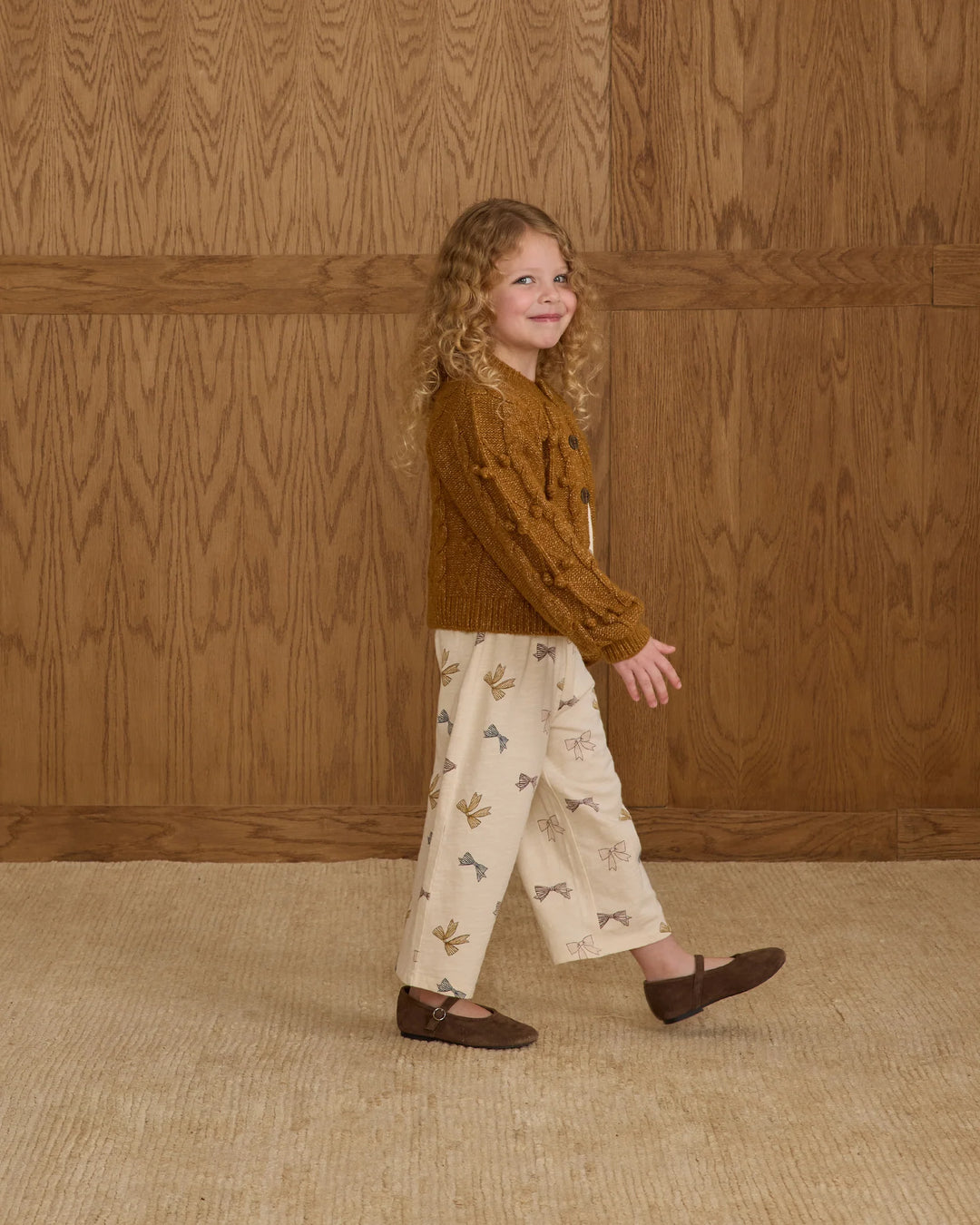 Rylee + Cru Bobble Cardigan - Golden