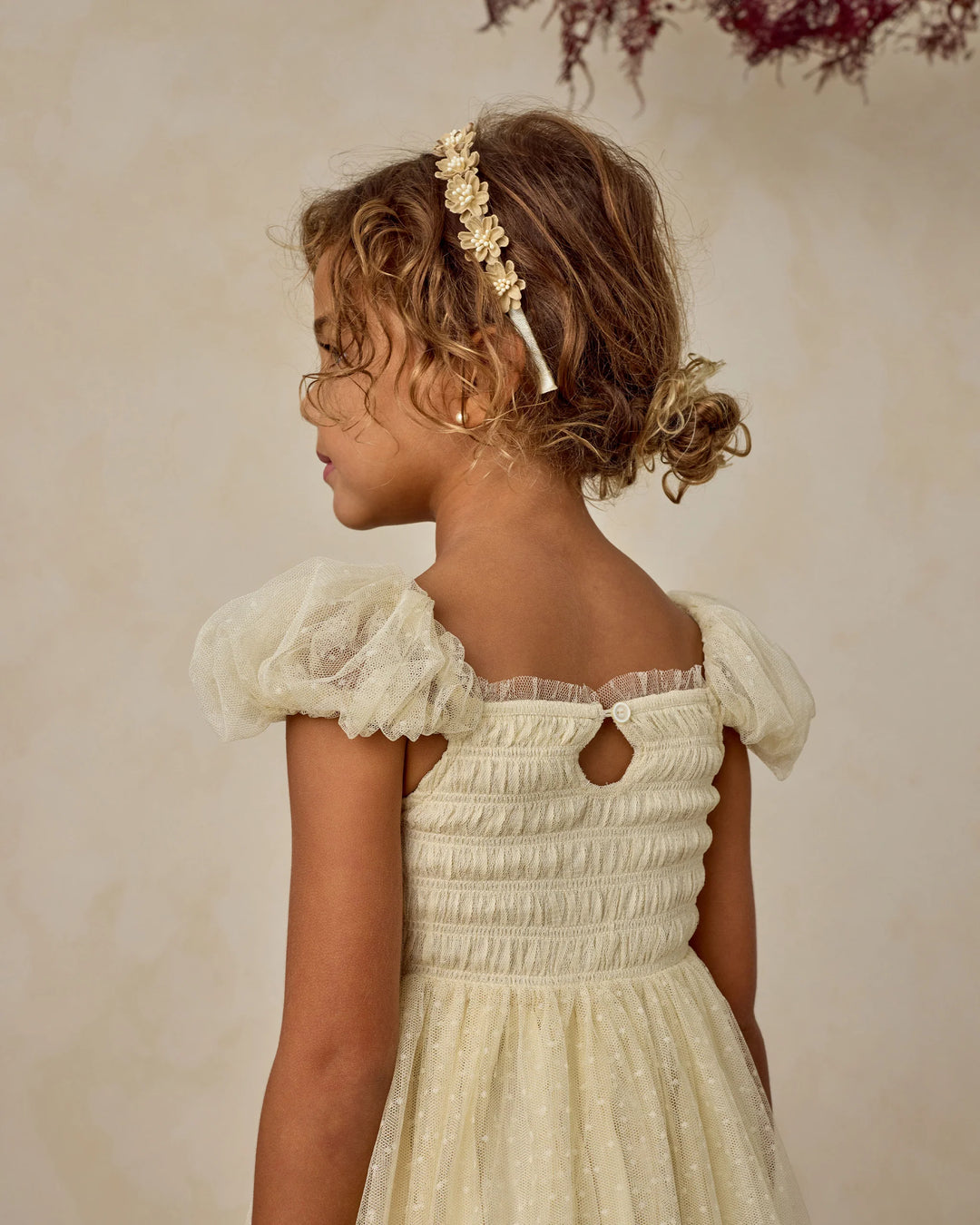 Noralee Floral Headband - Ecru