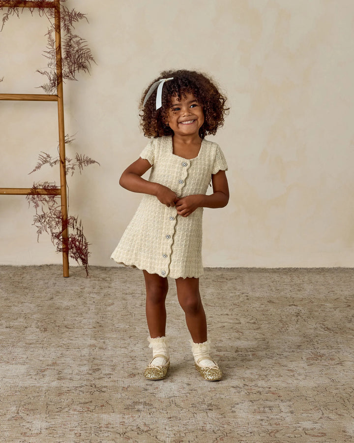 Noralee Ruffle Socks - Ivory/Raspberry