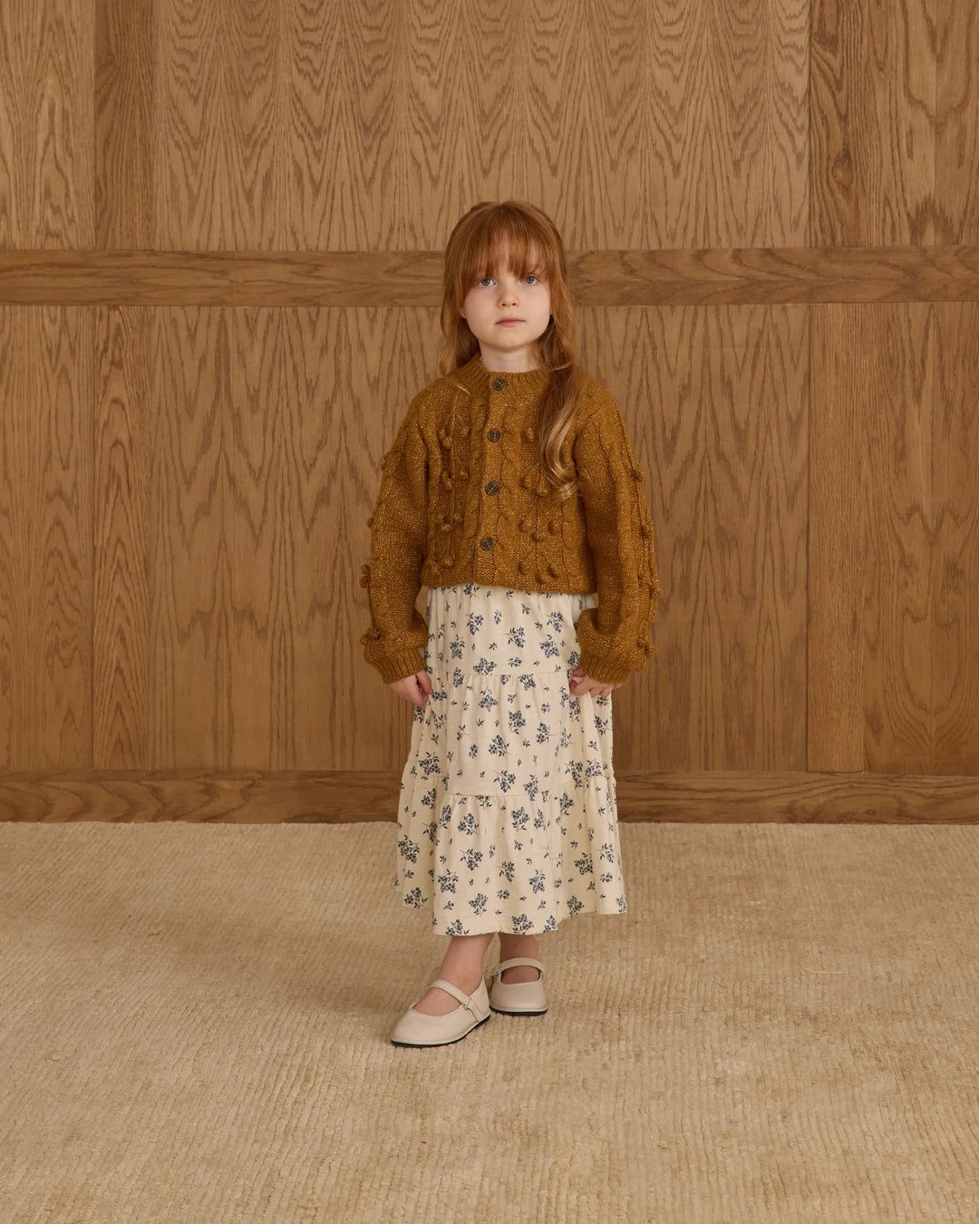 Rylee + Cru Bobble Cardigan - Golden