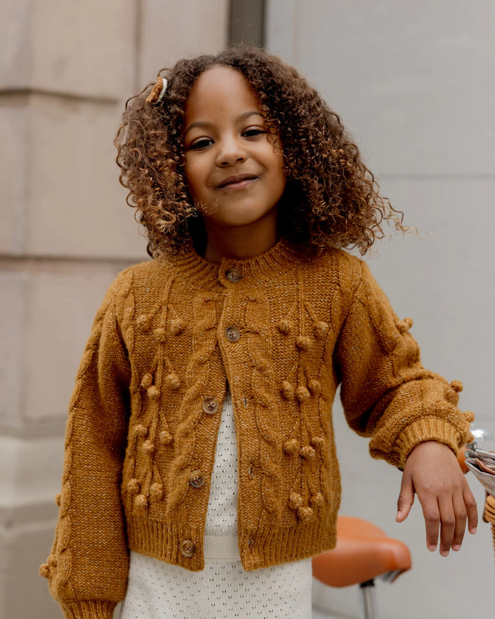 Rylee + Cru Bobble Cardigan - Golden