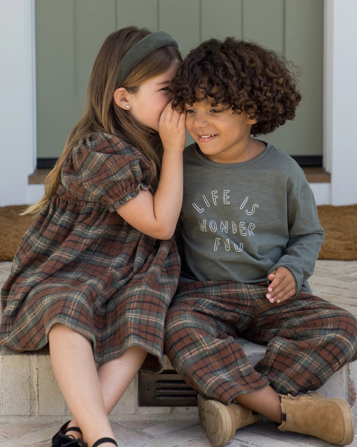 Rylee + Cru Raw Edge Long Sleeve Tee - Life Is Wonder Full