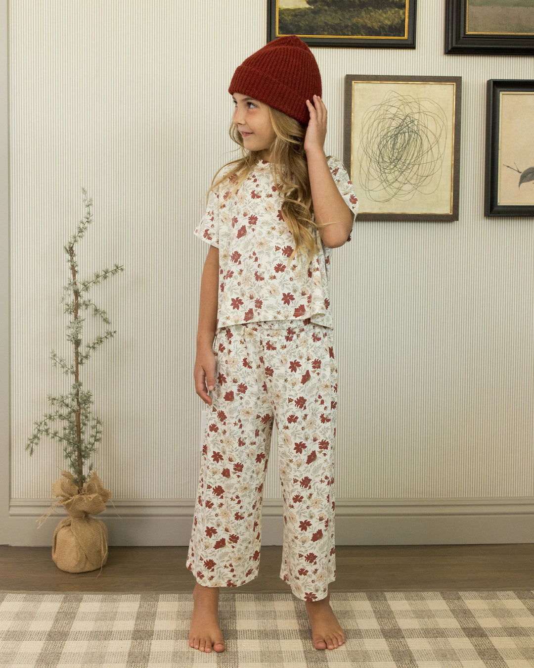 Rylee + Cru Ruthie Set - Holiday Floral