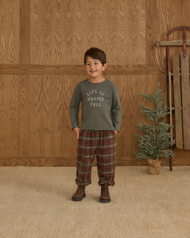 Rylee + Cru Raw Edge Long Sleeve Tee - Life Is Wonder Full