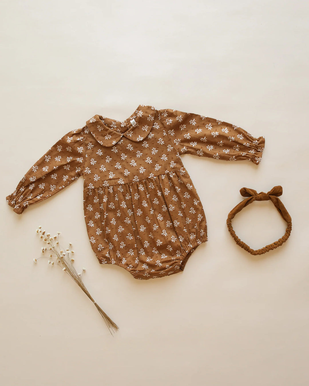 Rylee + Cru Cora Romper - Golden Fleur