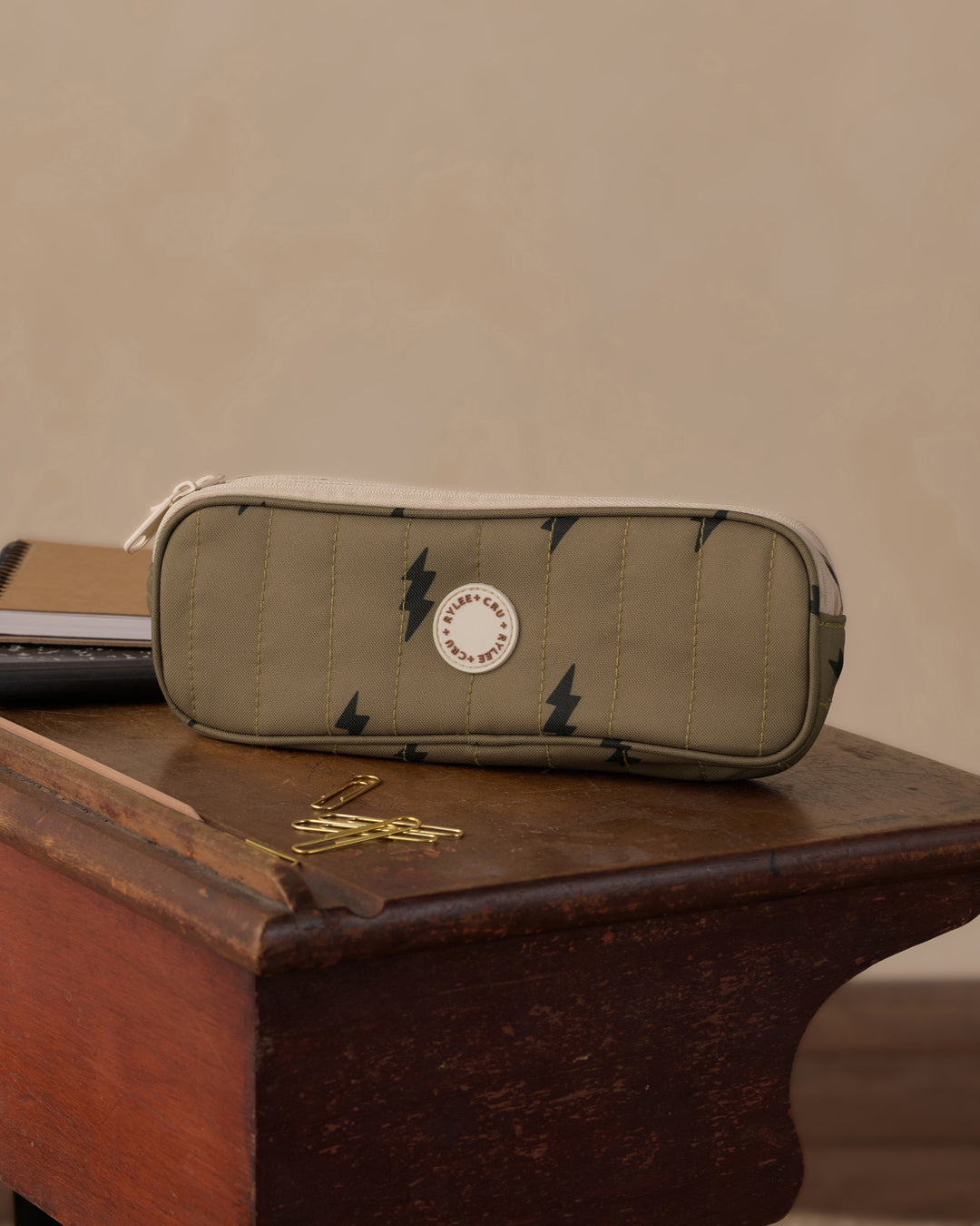 Rylee + Cru Pencil Pouch - Bolts
