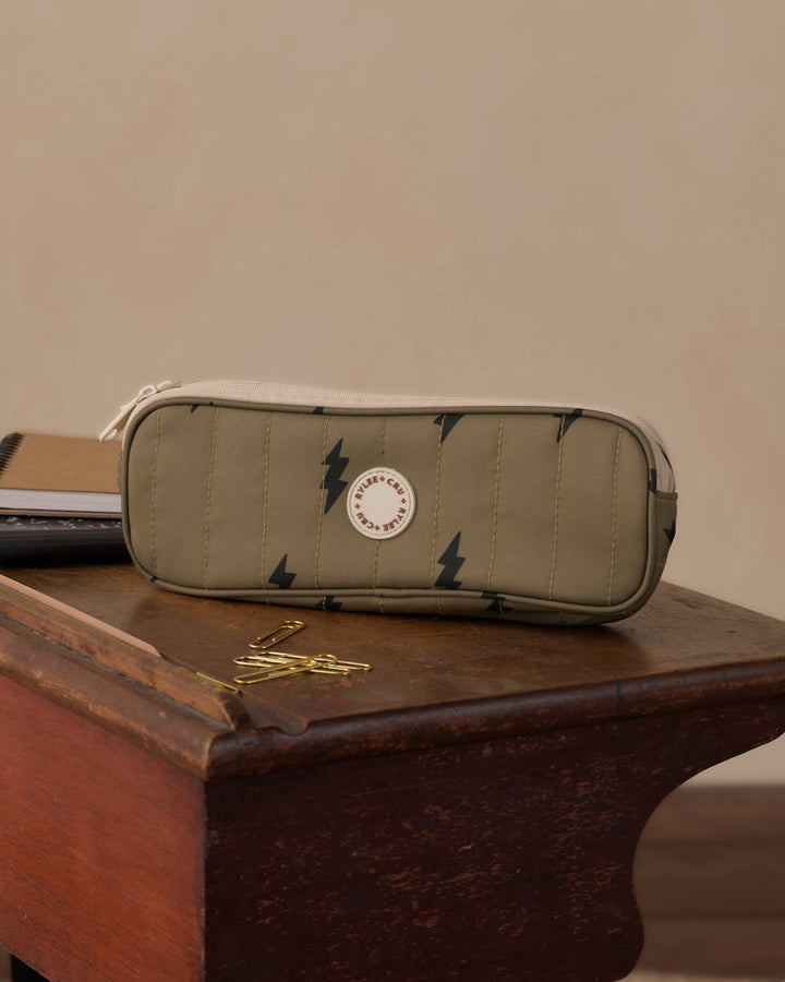 Rylee + Cru Pencil Pouch - Bolts