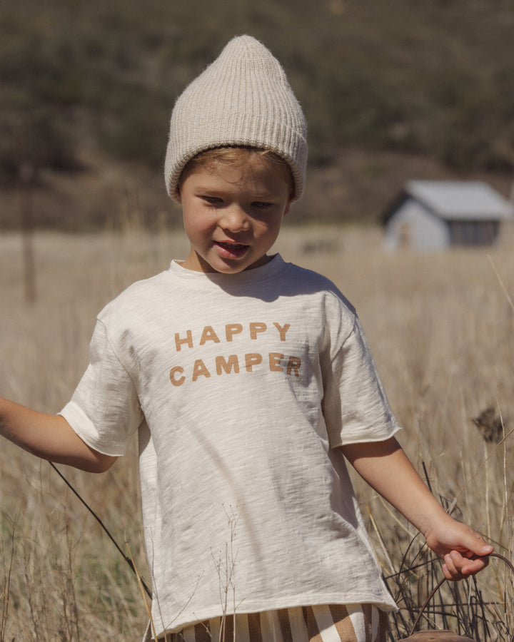 Rylee + Cru Raw Edge Tee - Happy Camper