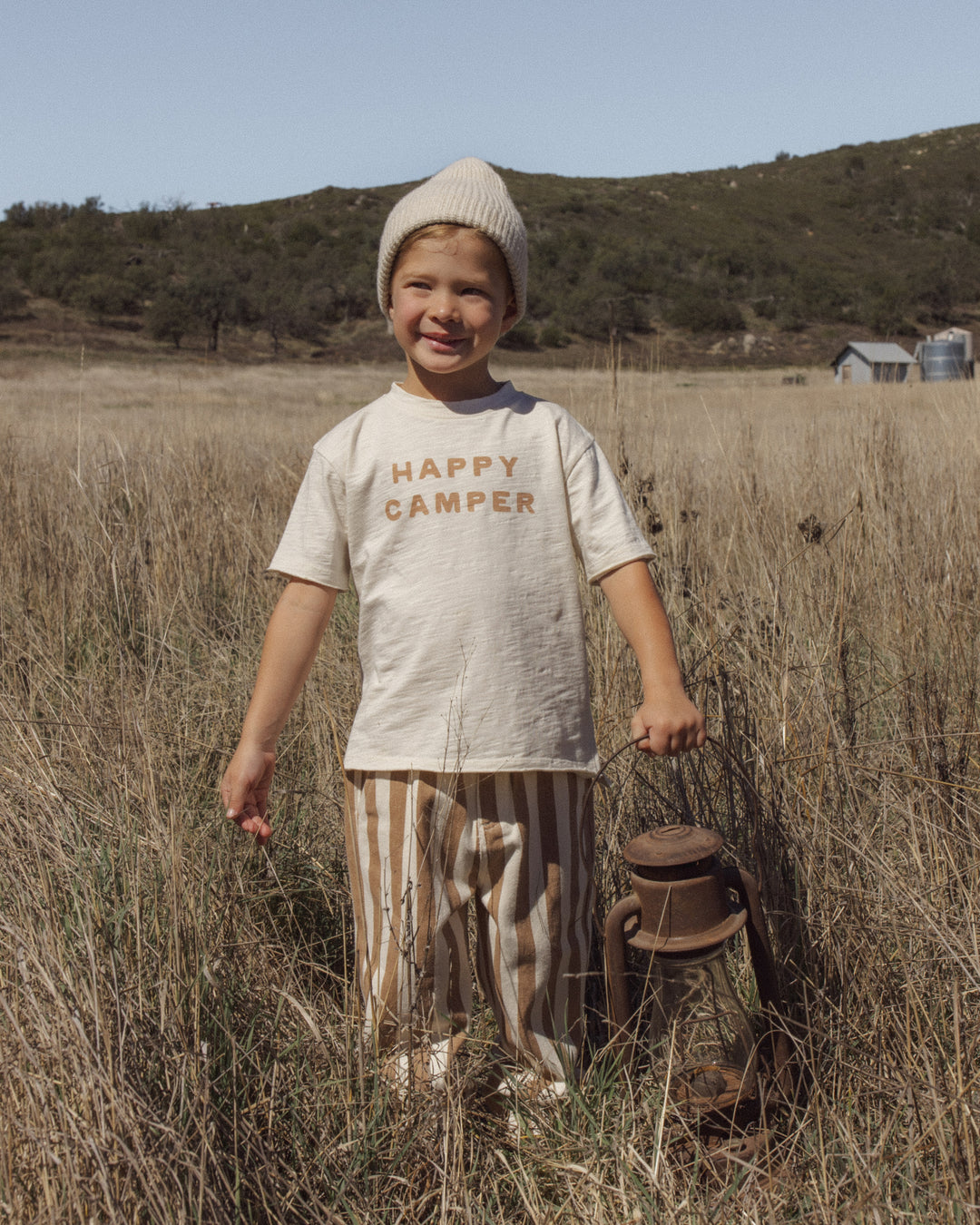 Rylee + Cru Raw Edge Tee - Happy Camper