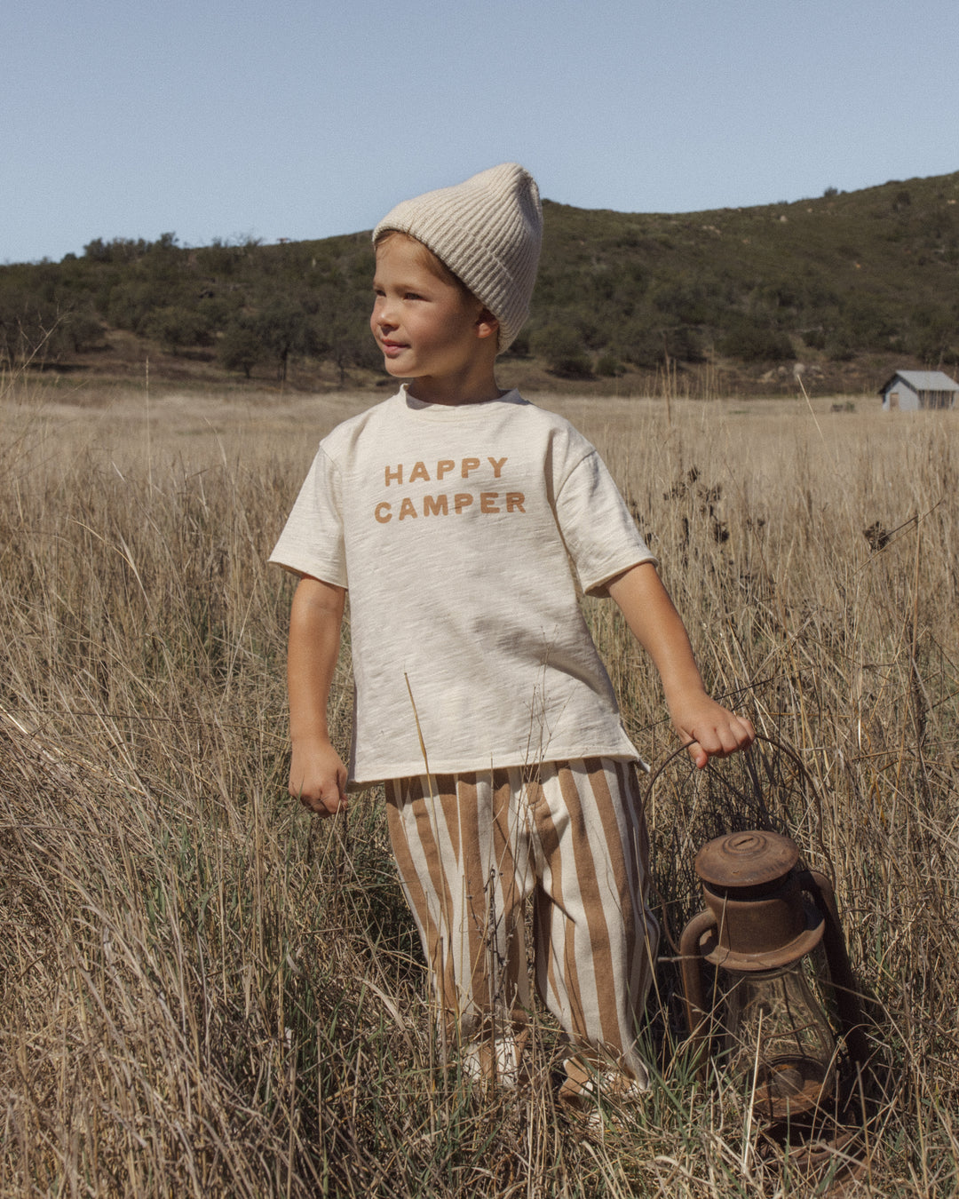 Rylee + Cru Raw Edge Tee - Happy Camper