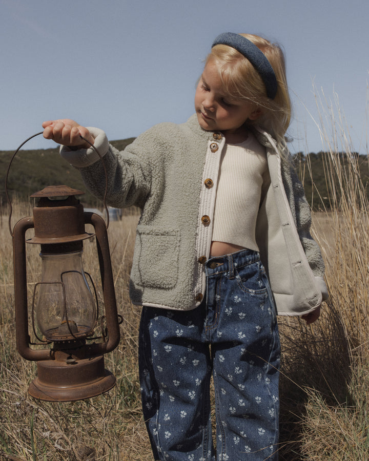 Rylee + Cru Barrel Pant - Heart Ditsy