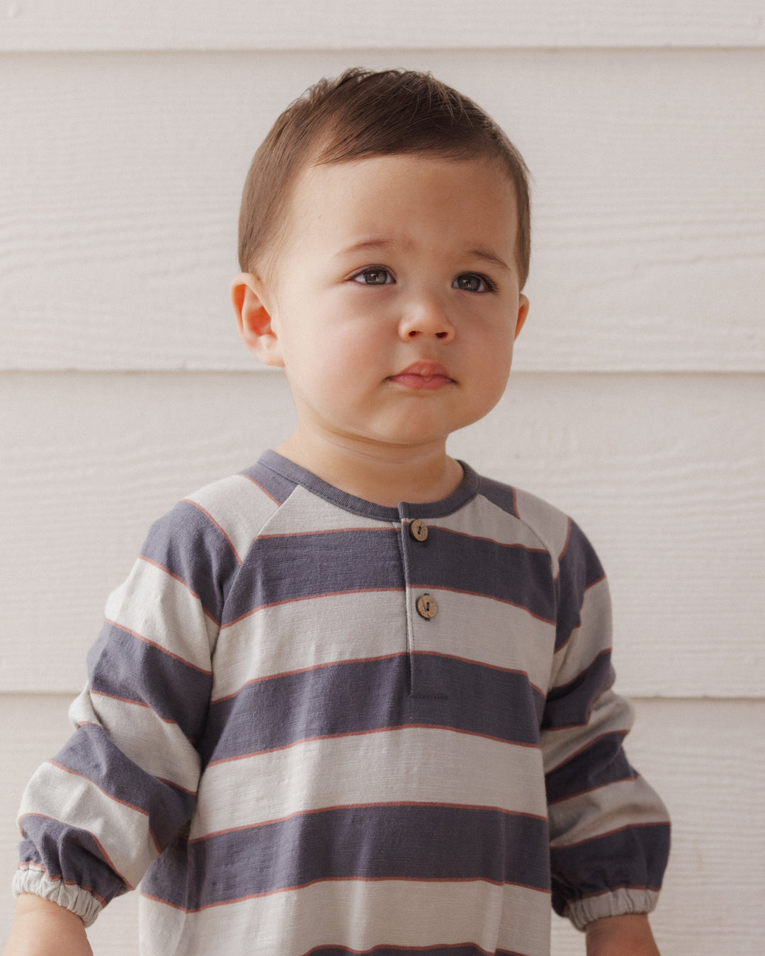 Rylee + Cru Henley Jumpsuit - Sage Stripe