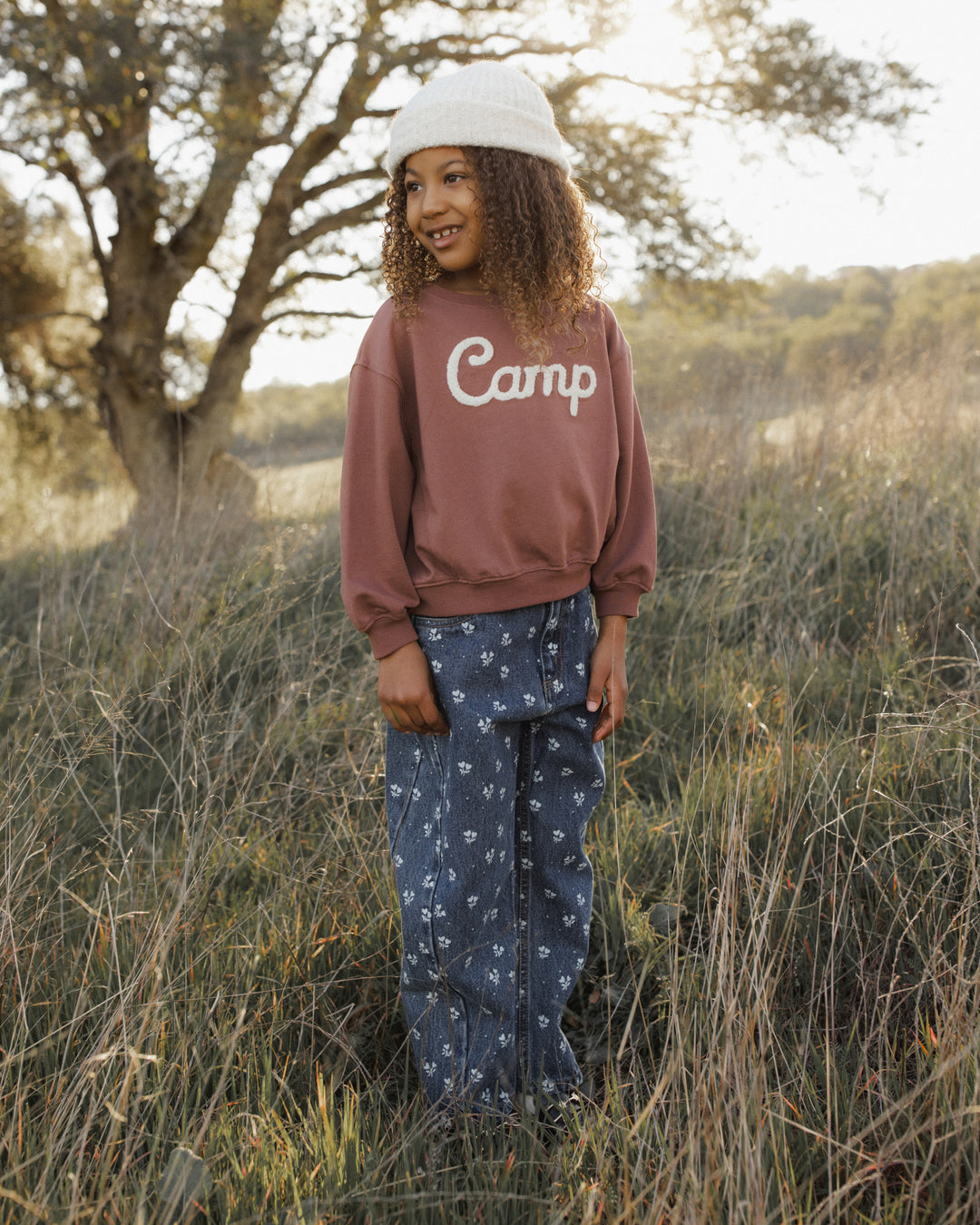 Rylee + Cru Barrel Pant - Heart Ditsy