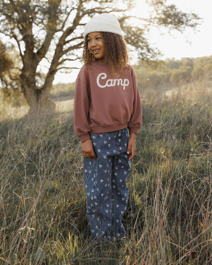 Rylee + Cru Barrel Pant - Heart Ditsy