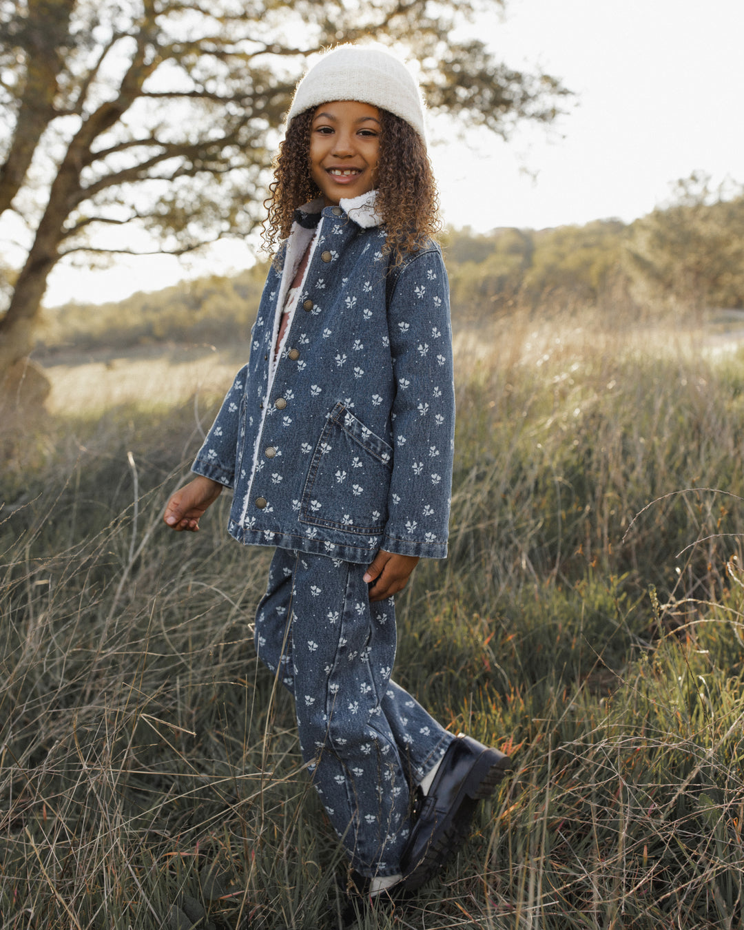 Rylee + Cru Barrel Pant - Heart Ditsy