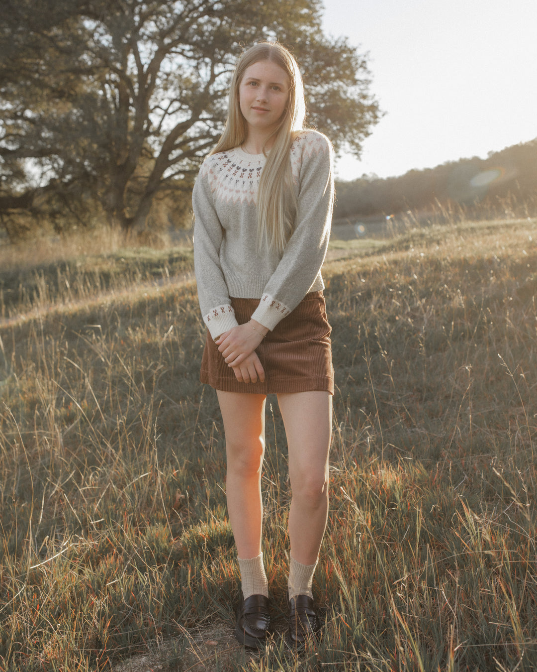 Rylee + Cru Teen Denver Mini Skirt - Mulberry