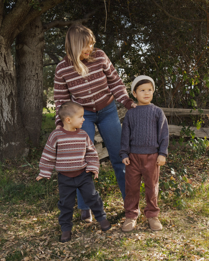 Rylee + Cru Aspen Sweater - Mulberry Multi-Stripe