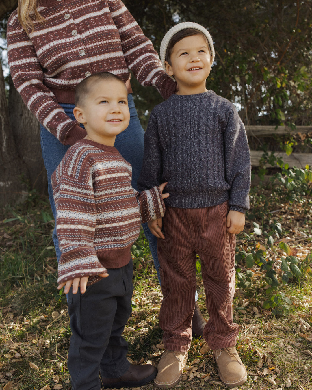Rylee + Cru Aspen Sweater - Mulberry Multi-Stripe