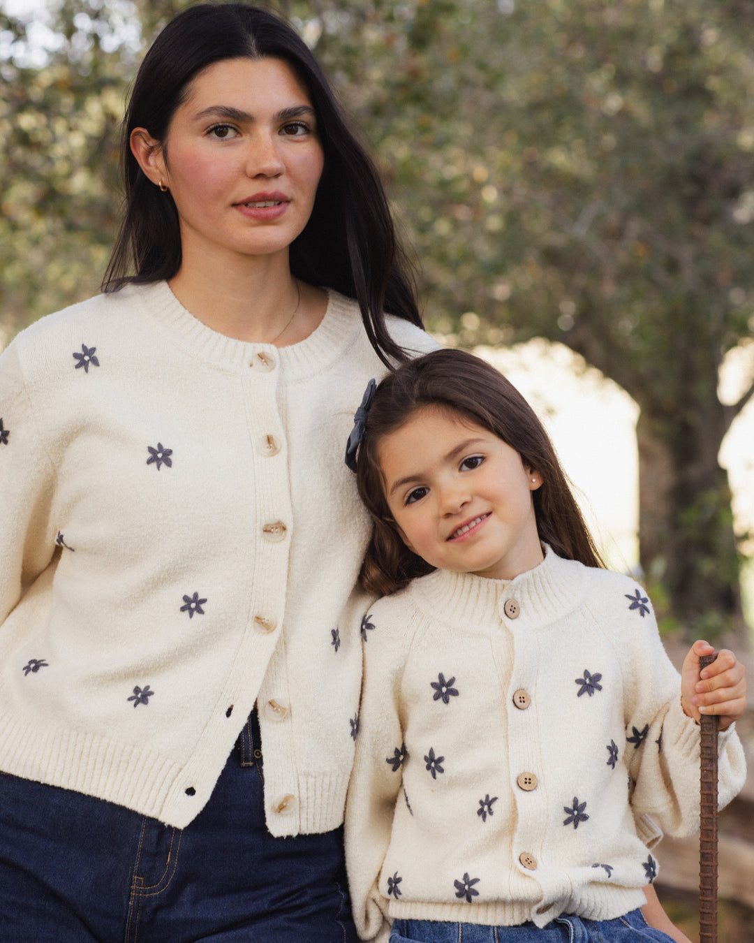 Rylee + Cru Tulip Cardigan - Midnight Daisy