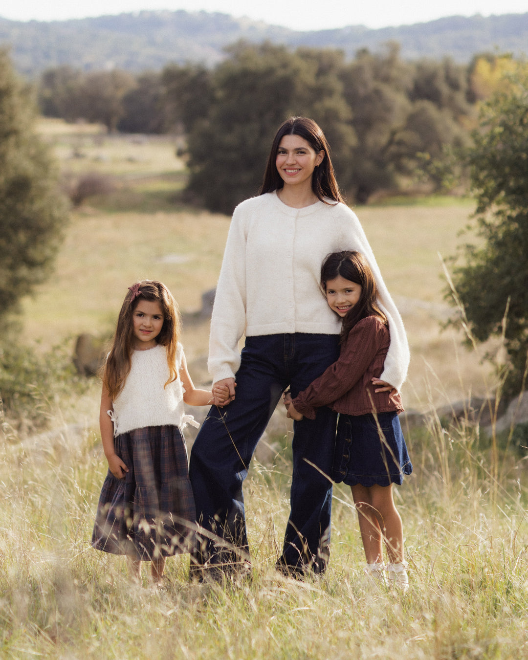 Rylee + Cru Bow Sweater Vest - Ivory