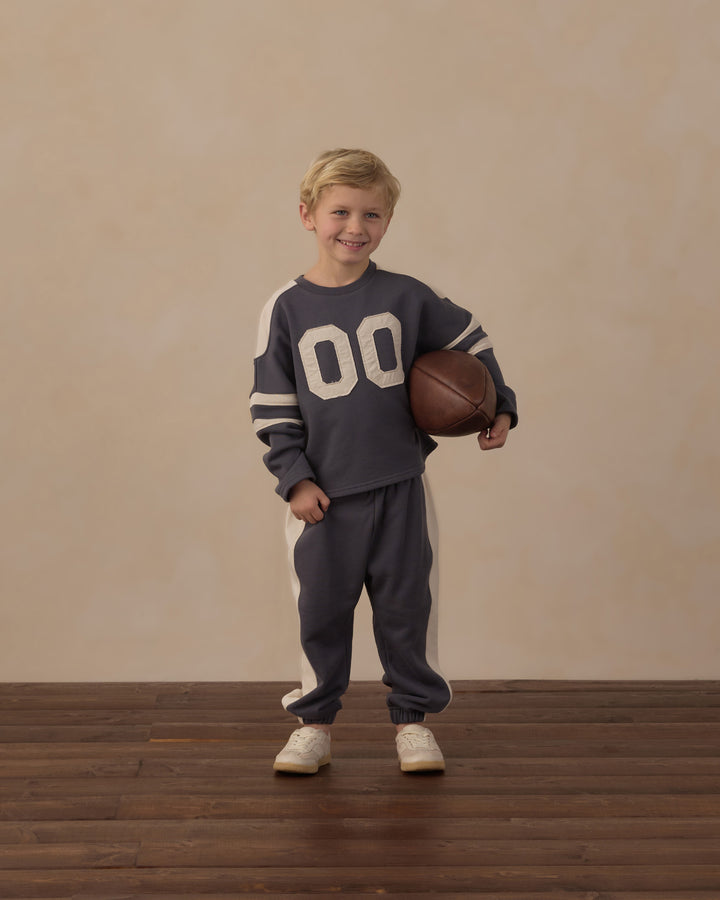 Rylee + Cru Paneled Sweatpant - Midnight