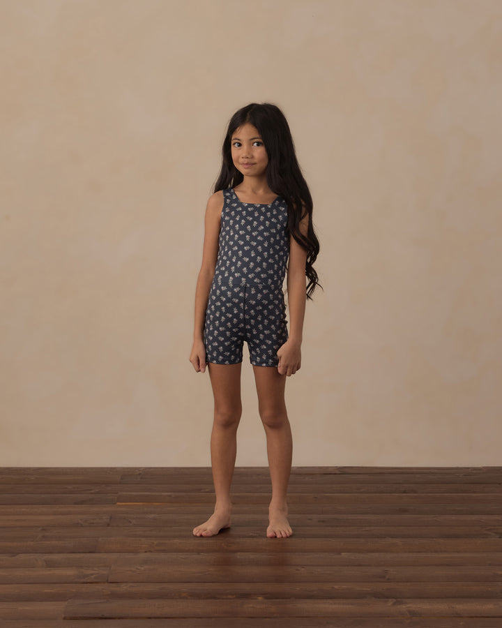 Rylee + Cru Malibu Bodysuit - Blue Blooms