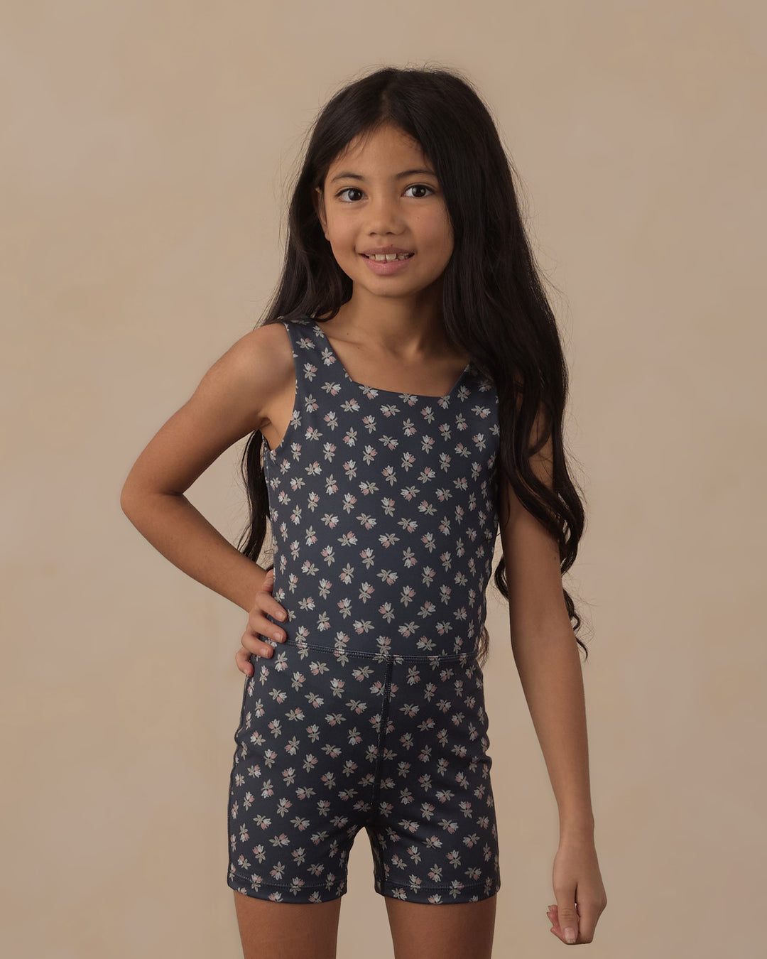 Rylee + Cru Malibu Bodysuit - Blue Blooms