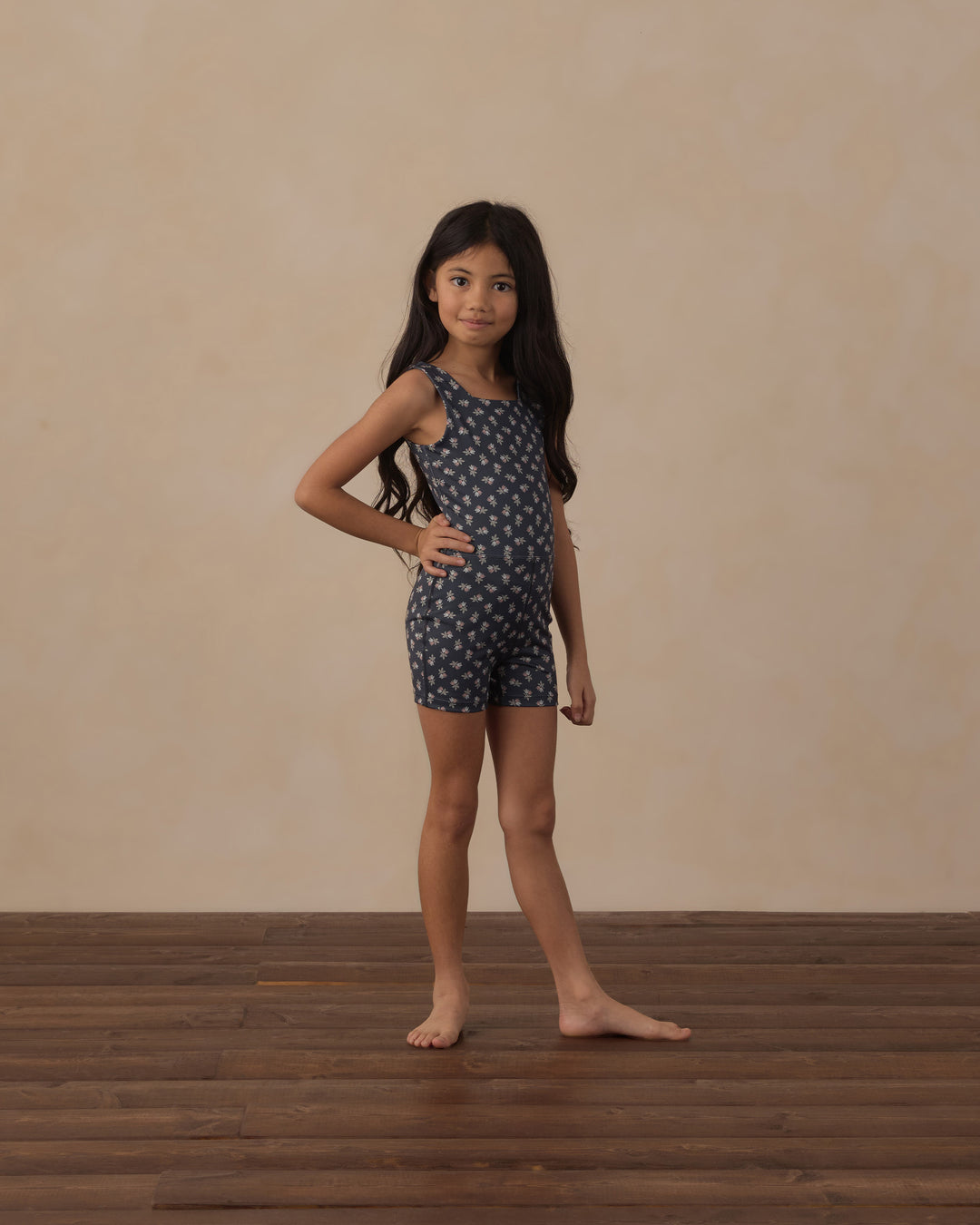 Rylee + Cru Malibu Bodysuit - Blue Blooms