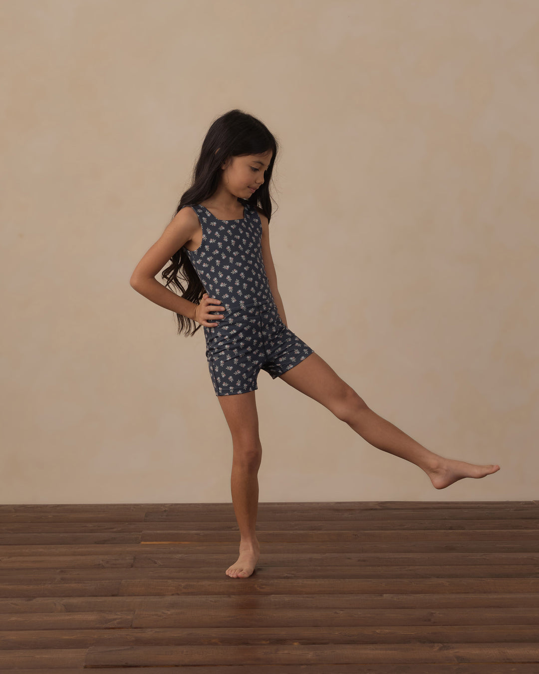 Rylee + Cru Malibu Bodysuit - Blue Blooms