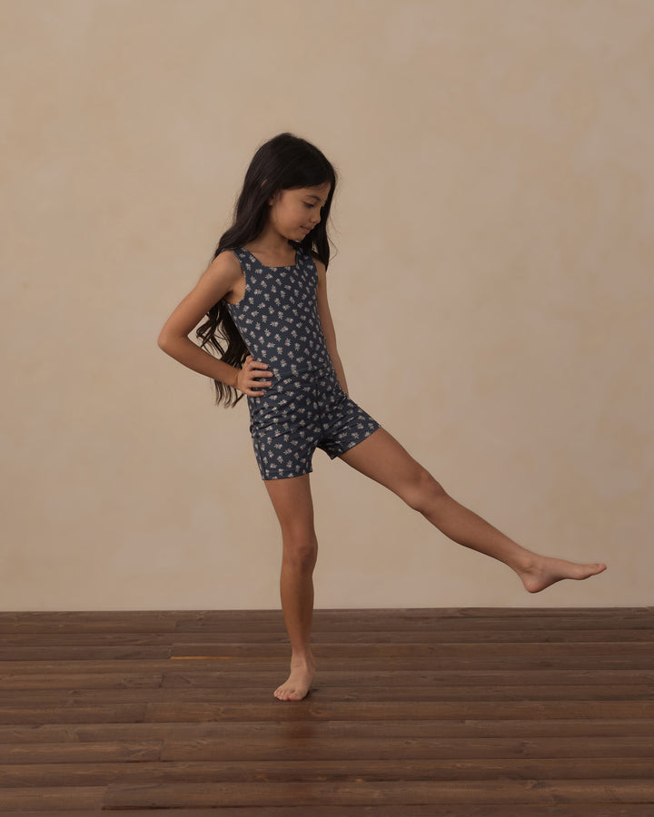 Rylee + Cru Malibu Bodysuit - Blue Blooms