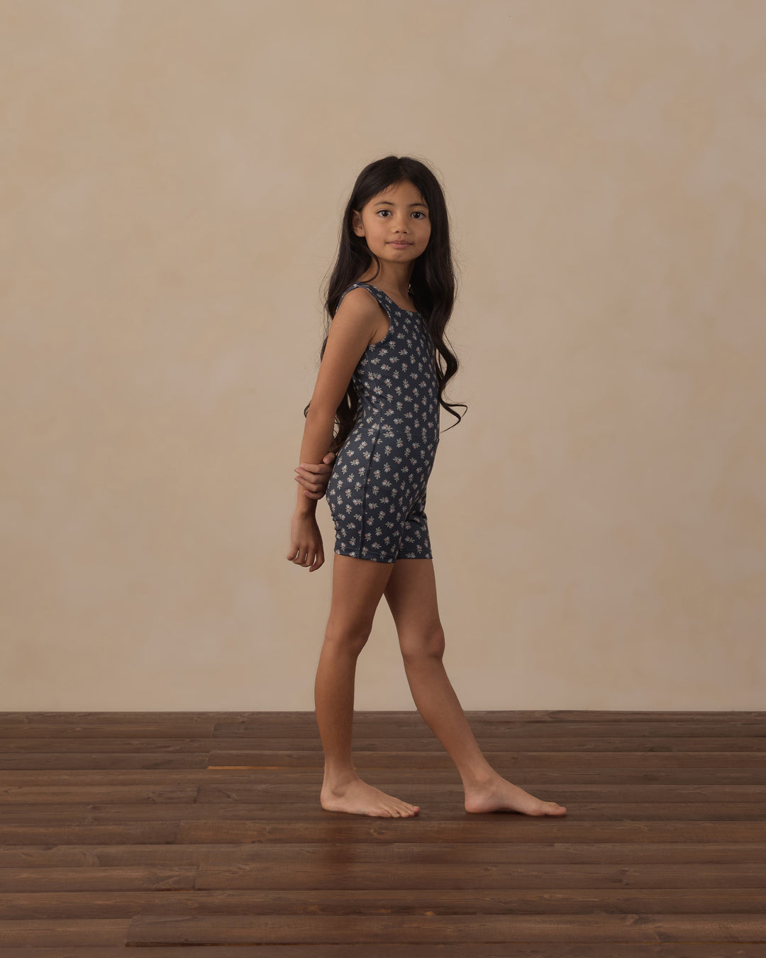 Rylee + Cru Malibu Bodysuit - Blue Blooms