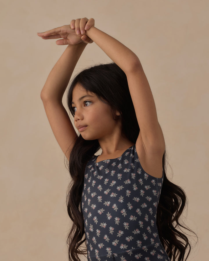 Rylee + Cru Malibu Bodysuit - Blue Blooms