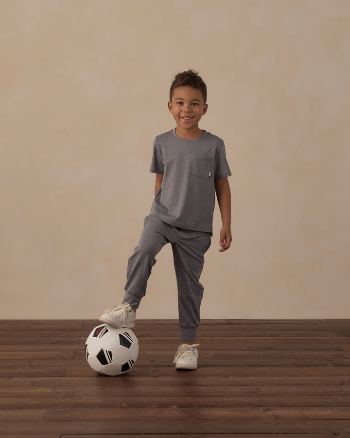 Rylee + Cru Century Tech Jogger - Heathered Midnight