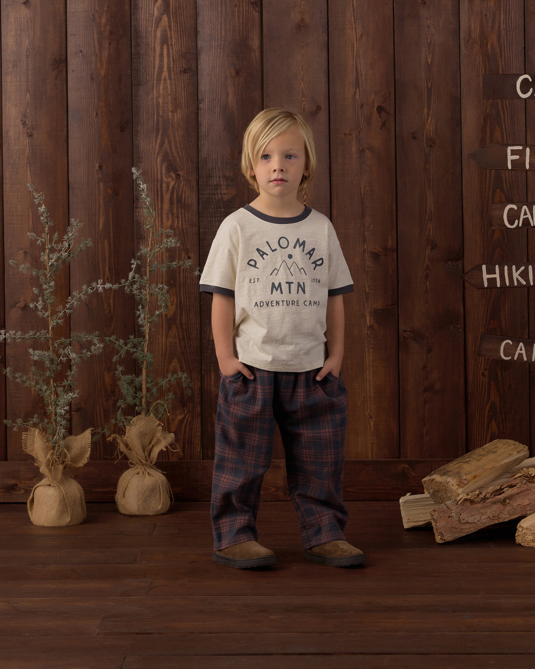 Rylee + Cru Palmer Pant - Midnight Plaid