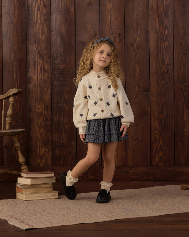 Rylee + Cru Tulip Cardigan - Midnight Daisy
