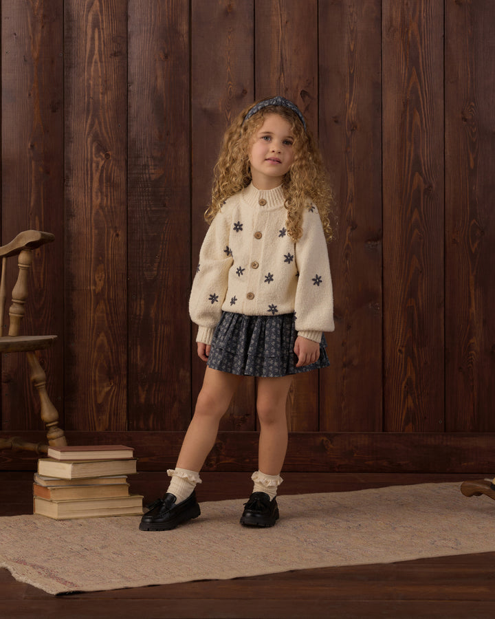 Rylee + Cru Tulip Cardigan - Midnight Daisy