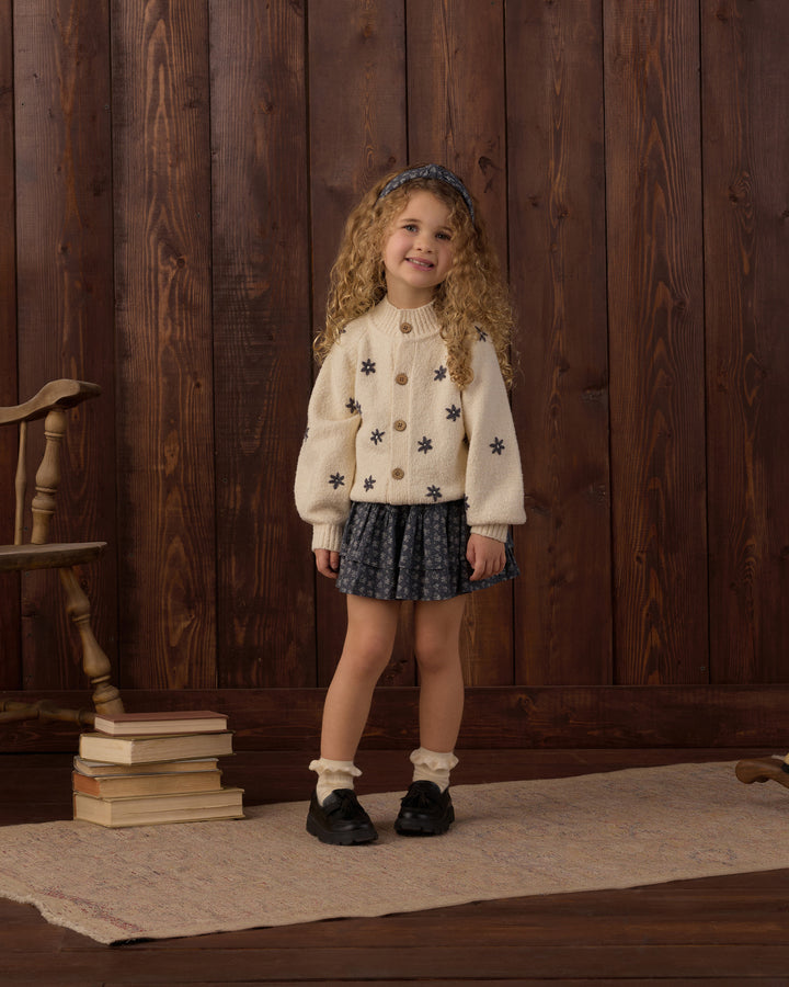 Rylee + Cru Tulip Cardigan - Midnight Daisy