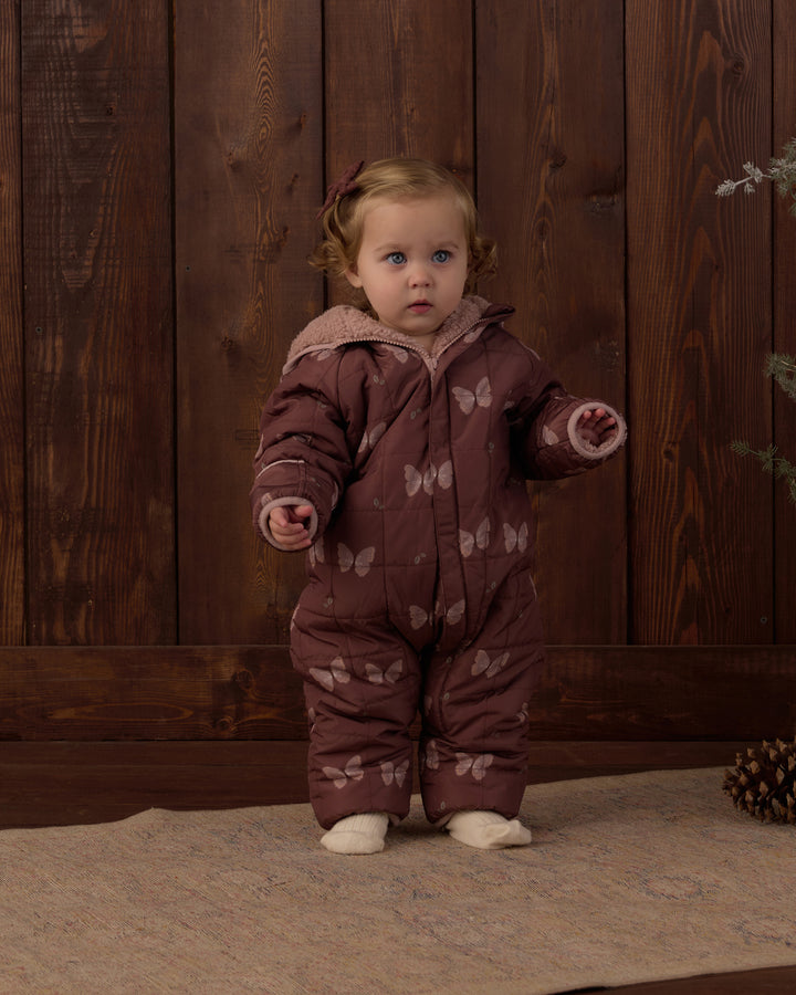 Rylee + Cru Cedar Puffer Suit - Butterflies