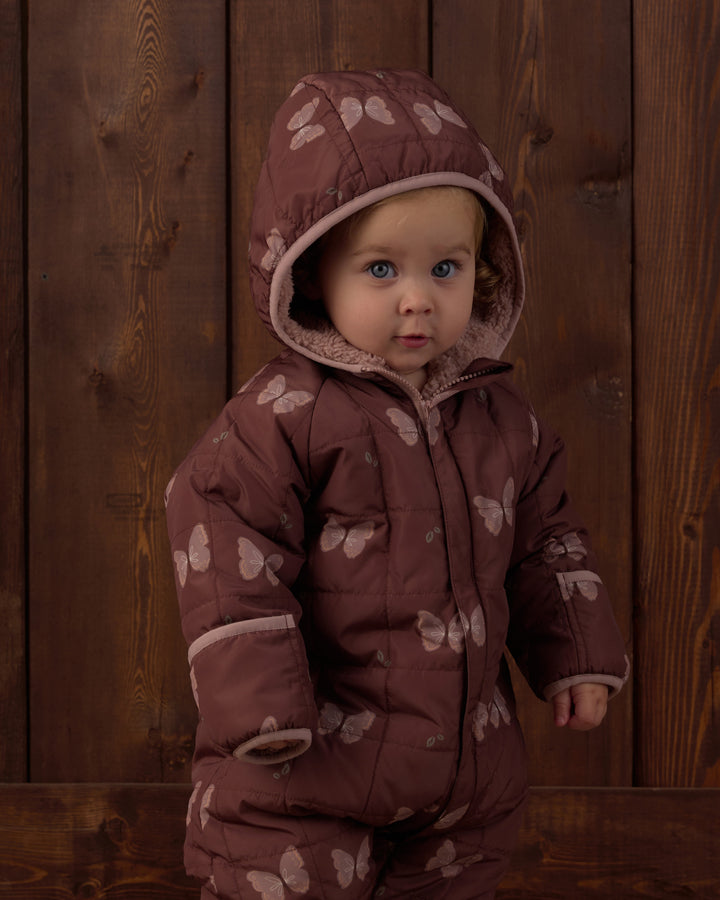 Rylee + Cru Cedar Puffer Suit - Butterflies