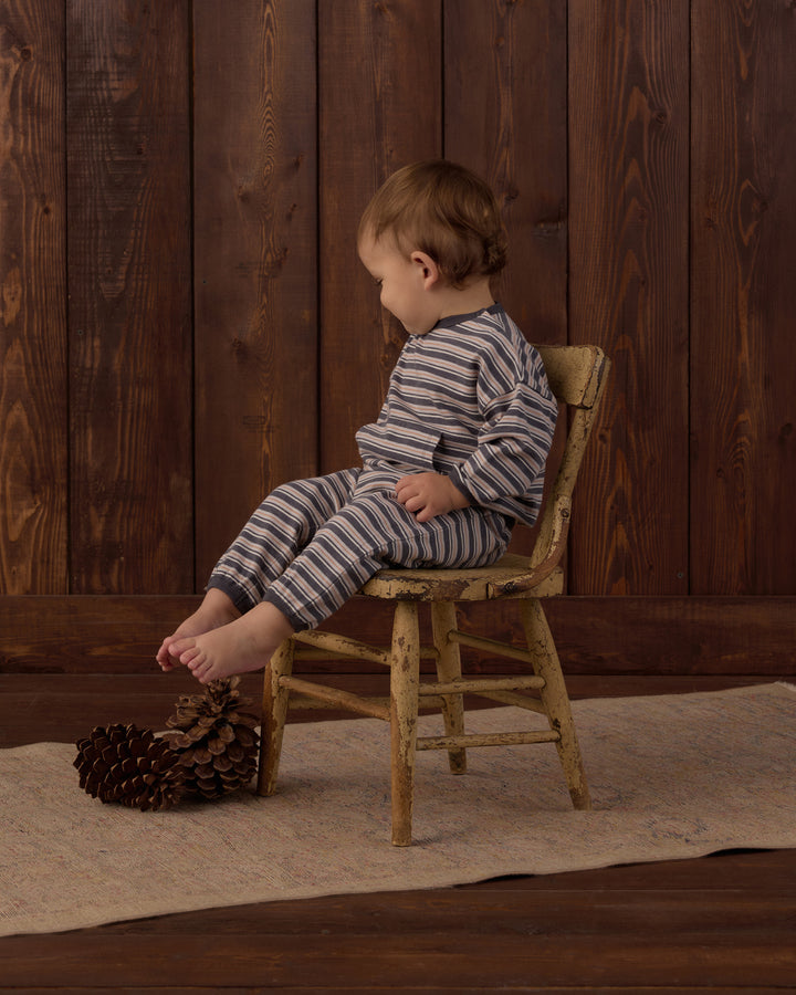 Rylee + Cru Relaxed Set - Blue Stripe